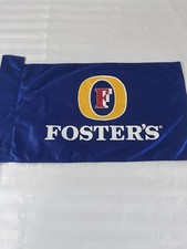 Vintage Foster’s Lager Beer Golf Pin Flag #8 Blue Double Sided Bar Man Cave picture