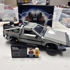 LEGO Icons 10300 Back to the Future Time Machine DeLorean 1872pc NO BOX picture