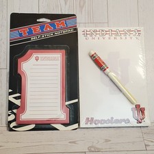 Vintage Indiana University IU Hoosiers Notepad Memo Pen Westrick NOS Sealed picture