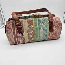 Vtg Fossil Floral Paisley Patchwork Shoulder Bag Purse Y2K Boho Coronado  picture