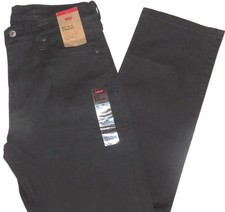 LEVIS 513 Slim Straight Jeans Stretch Slim Thru Seat & Thigh Midrise Grey Twill picture