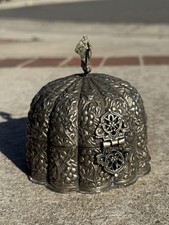 Antique Indian Mughal Silver Trinket Jewelry Box Collectable picture