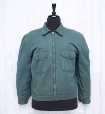 Vintage Sage Green Double Breasted Red Kap Mechanic Workwear Jacket Large picture