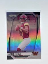 2024 Panini Prizm Silver #347 Jayden Daniels Washington Commanders RC Let me cou picture