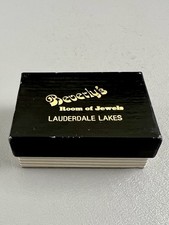 Vintage Beverly’s Room Of Jewels Lauderdale Lakes FL EMPTY GIFT BOX Black Gold picture