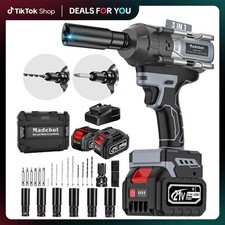1000N.m Cordless Impact Wrench, All-Metal Cordless Impact Gun with 2 * 4.0Mah picture