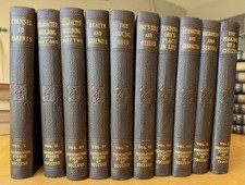Antique Foundation Stones of Success 10 Vol Set Brown Gilt Decorative Books picture