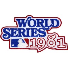 1981 World Series Logo Jersey Patch New York Yankees Los Angeles Dodgers MLB picture