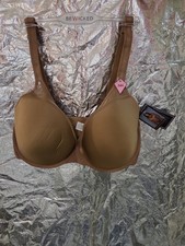 NWT Be Wicked 34H Seamless Bra Cocoa Style 2215 Molded  Cup Underwire picture