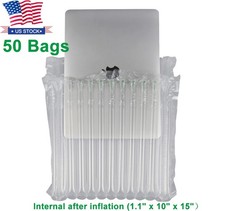 Inflatable 14 - 15 Inches Laptop Protective Air Bubble Column Bags 50 Pieces  picture
