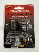 GearWrench 42802 4 Piece Wrench Ratchet Adapter Set New Sealed 1/4 3/8 1/2 Bit picture