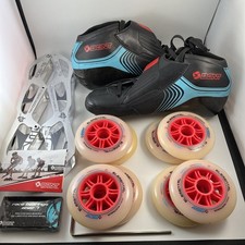 Speed Skates - Bont GT4 - Size 7 US - Red, Black,Blue and Carbon Fiber picture