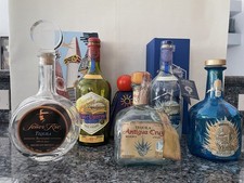 Jose Cuervo Empty bottles with wooden boxes collectible Tequila boxes picture