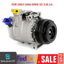 For 2003-2006 BMW X5 3.0i Sport Utility 3.0L AC Compressor w/ Clutch CO 10837C picture