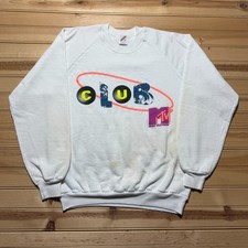Vintage 90s MTV Music Television Club Crewneck Pullover Sweatshirt USA - Large picture