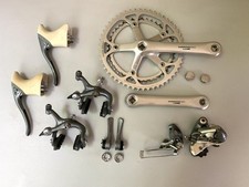 Shimano 600 Tricolor Groupset 7 Speed Derailleurs, Brakes, Crankset - USED picture