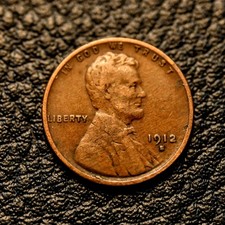 1912-S Lincoln Cent ~ Fine (F / FN) Condition - COMBINED SHIPPING picture