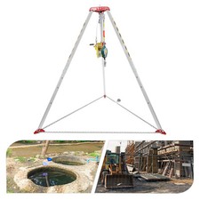 2600lbs Safety Confined Space Tripod Rescue Tripod Winch Adjustable 5.2-8ft Legs picture