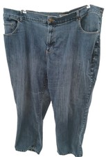 Right Fit By Catherine's Jeans Woman's Plus Size 28 Wp Blue Denim Straight Mid picture