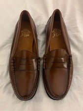 J. Crew Men’s Brown Leather Camden Loafers Size 8 NWOT picture