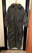 Vintage 1960s Vietnam Era Military Flight Suit Coveralls Sage Green Multi Pocket picture