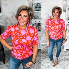 Enchanted To Meet You Top - Pink & Coral picture