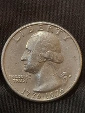 1776-1976 D Bicentennial Quarter Error - Filled Mint Mark picture