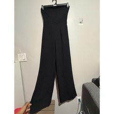 NWT Wild Fable Black Strapless Wide Leg Jumpsuit with Removable Straps XS picture
