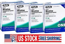 Rugby Clear Nicotine 21mg Transdermal System Patch Step Exp 06/2028-4 PACK picture