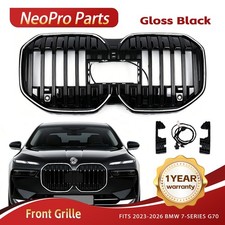 Front Kidney Grille w/LED Light For 2023-2026 BMW 7-Series G70 740i 750e 760i i7 picture