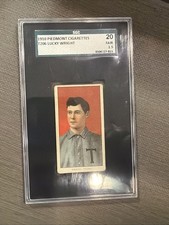 1910 Piedmont T206 Lucky Wright SGC 1.5 Toledo  picture