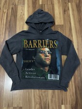 Barriers Worldwide Huey  Newton Graphic Hoodie Gray Size Medium picture