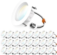 Sunco 24 Pack 4 Inch Retrofit LED Recessed Lights, 5CCT, 11W=60W, Dimmable picture