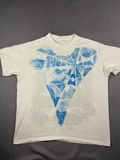 Vintage Liquid Blue Janet Regan Web Of Life Nature T Shirt Size Large White 90s picture