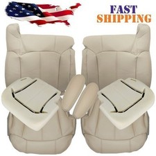 For 2000 2001 2002 Chevy Tahoe Suburban Front Seat Cover Foam Cushion Shale Tan picture