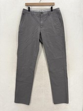 Bonobos Stretch Washed Chino 2.0 Pants Mens 34x34 Gray Moisture Wicking Workwear picture