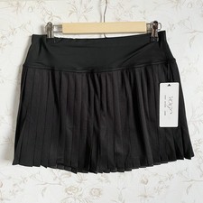NWT VOGO Black Pleated Athletic Skort Womens Large picture