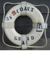 VINTAGE JIM BUOY LIFE GUARD PREMIUM RING U.S. COAST GUARD w ROPE picture