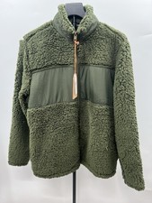 Weatherproof Vintage Sherpa Fleece Jacket Olive Green Deep Depths Mens XL picture