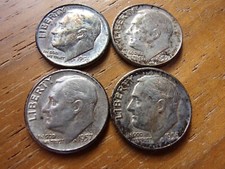 1956-P,D, 1957-P,D, ROOSEVELT DIMES 90 % SILVER INVESTMENT COIN picture