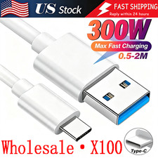 USB Type C Data Cable 5A Fast Charging USB-A to USB-C Charger Cord For Phone lot picture