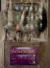 Hasbro Monopoly Black Electronic Banking Unit Replacement w/ 6 Cards Tested picture