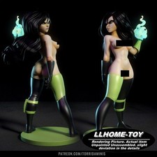 1/24 Girl Shego Kim Model Kit Unpainted 3d Print Unassembled GK Figure picture