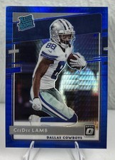 2020 Donruss Optic #156 CeeDee Lamb Blue Hyper Rated Rookie RC Dallas Cowboys picture