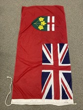 Vintage Province of Ontario Canada 6' x 3' / 180 x 90 cm Scyco Flag Cord w/Loops picture