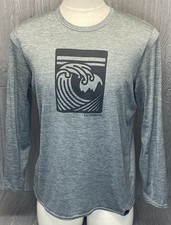 Patagonia Mens Gray Capilene Daily Wave Graphic L/S Baselayer Size Large picture