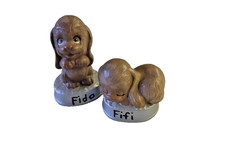 Vintage Fido and Fifi Ceramic Dog Figurines Set picture