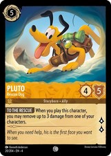Pluto - Rescue Dog 20/204 Ursula's Return Lorcana Common Near Mint picture