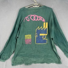 Vintage Triple J Shirt Mens Extra Large Green Acme Radio Long Sleeve Crew picture