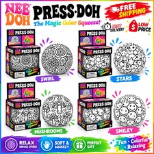 NeeDoh Press Doh 4 Variations Magic Color Squeeze Squishy Stress Fidget Toy Set picture